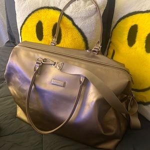 Lipault weekender bag rose gold